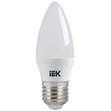 Лампа светодиодная LED 5вт E27 белый матовая свеча ECO