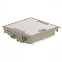 Коробка напольная крышка для коврового покрытия 18 модулей бежевая (89612)