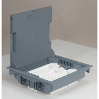 Коробка напольная крышка для коврового покрытия 24 модулей серая (89616)