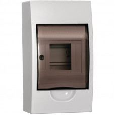 Щит распределительный навесной ЩРн-П-4 IP41 пластиковый белый прозрачная дверь