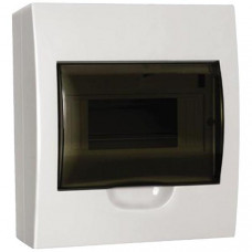 Щит распределительный навесной ЩРн-П-8 IP41 пластиковый белый прозрачная дверь