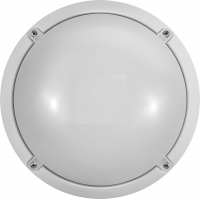Светильник светодиодный ДБП-12w 4000К 900Лм круглый пластиковый IP65 белый ОНЛАЙТ