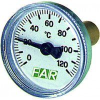 Термометр 0-120°C, зонд 36 мм,O 40 мм, торцевое соединение 3/8"